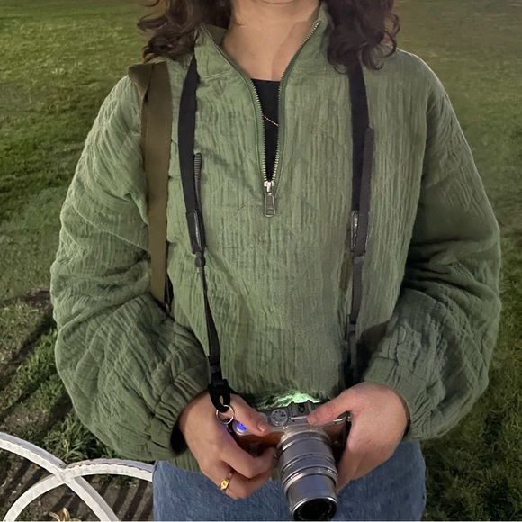 Madewell Diamond Jacquard Half-Zip Pullover Sweater / Jacket / Top - Picture 3 of 3